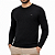 Suéter Tricot Ogochi Essencial Slim Masculino Preto - Imagem 2