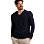 Suéter Decote V Tricot Masculino Ogochi Preto - Imagem 1