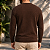 Suéter Tricot Ogochi Essencial Slim Masculino Marrom - Imagem 3