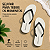 Chinelo Ogochi Casual Básico Sintético Branco - Imagem 3
