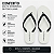 Chinelo Ogochi Casual Básico Sintético Branco - Imagem 2