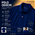 Camisa Polo Ogochi Casual Piquet Masculino Azul Marinho - Imagem 3