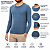 Suéter de Tricot Slim Ogochi Masculino Azul Vintage Índigo - Imagem 1