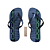 Chinelo Ogochi Casual Básico Listrado Sintético Preto - Imagem 3