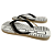 Chinelo Ogochi Casual Básico Listrado Sintético Branco - Imagem 2