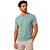 Camiseta Ogochi Essencial Slim Masculina Verde Céu - Imagem 1