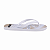 Chinelo Ogochi Casual Básico Listrado Sintético Branco Bege - Imagem 2