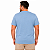 Camiseta Ogochi Plus Size Azul Céu Algodão Masculina - Imagem 3