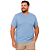 Camiseta Ogochi Plus Size Azul Céu Algodão Masculina - Imagem 1