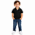 Camisa Gola Polo Ogochi Infantil Juvenil Slim Preta - Imagem 1