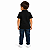Camisa Gola Polo Ogochi Infantil Juvenil Slim Preta - Imagem 4