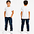Camiseta Ogochi Infantil Juvenil Slim Lisa Branca - Imagem 2