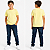 Camiseta Ogochi Infantil Juvenil Slim Lisa Amarelo Manteiga - Imagem 2