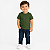 Camiseta Ogochi Infantil Juvenil Slim Lisa Verde Militar - Imagem 1