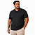 Camisa Gola Polo Ogochi Plus Size Piquet Masculino Preta - Imagem 1