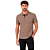 Camisa Gola Polo Ogochi Masculina Casual Marrom Acinzentado - Imagem 1