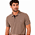 Camisa Gola Polo Ogochi Masculina Casual Marrom Acinzentado - Imagem 2