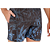Bermuda Ogochi Boxer Masculina Estampada Preto com Azul - Imagem 3