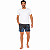 Bermuda Ogochi Boxer Masculina Estampada Preto com Azul - Imagem 2