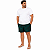 Bermuda Boxer Ogochi Plus Size Estampada Verde e Preto - Imagem 1