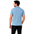 Camisa Gola Polo Ogochi Casual Piquet Azul com Elastano - Imagem 3