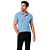 Camisa Gola Polo Ogochi Casual Piquet Azul com Elastano - Imagem 1