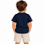Camiseta Ogochi Infantil Juvenil Slim Lisa Azul Marinho - Imagem 2
