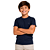 Camiseta Ogochi Infantil Juvenil Slim Lisa Azul Marinho - Imagem 1