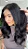 Peruca Lace Front Humana - Cabelo Castanho Escuro Natural 60cm - Imagem 1