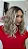 Peruca Lace Front Loira - Fibra Futura - Imagem 3