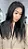 Lace Front - Peruca de Cabelo Humano Natural Preto - Imagem 1