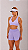 Conjunto Fitness Feminino Lara Seven Top Suplex Maxx com Forro Duplo, Bojo Removível e Short Duplo Tactel com Suplex - Imagem 2