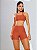 Conjunto Fitness Feminino Elektra Seven Micro Canelado Acetinado Top com Bojo Removível e Short Cós Alto com Bolso Lateral - Imagem 5