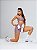 Conjunto Fitness Feminino Elektra Seven Micro Canelado Acetinado Top com Bojo Removível e Short Cós Alto com Bolso Lateral - Imagem 1