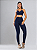 Conjunto Fitness Feminino Garnier Seven Suplex Poliamida Maxx Top Bojo Removível com Amarração e Legging Cós Alto Zero Transparência - Imagem 2