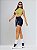 Blusa Cropped Fitness Feminina Ayla Seven Suplex Light com Proteção UV e Detalhe Torcido - Imagem 2