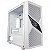 Gabinete Gamer One Power Fractal, Mid Tower, Vidro Temperado, M-ATX, Sem Fonte, Sem Fan, Branco, CC-201W - Imagem 2
