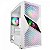 Gabinete Gamer One Power Fractal, Mid Tower, Vidro Temperado, M-ATX, Sem Fonte, Sem Fan, Branco, CC-201W - Imagem 1
