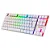 Teclado Gamer Redragon APS, RGB, K607w, Switch Blue, Branco - Imagem 4