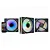 KIT COOLER KMEX ARGB AAVA INFINITY NAZCA 3 COOLERS 120 MM COM CONTROLADORA - Imagem 1