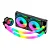 Water Cooler Gamer K-mex Wac9 Bifrost Infinite 240mm Preto ARGB Wac9f123apdab0x U Unica Unica - Imagem 1