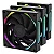 KIT 3 FAN 120MM KALKAN HALO ARGB PRETO KLK00019 - Imagem 2