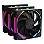 KIT 3 FAN 120MM KALKAN HALO ARGB PRETO KLK00019 - Imagem 1
