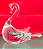 cisne em vidro (antiguidade / raridade / relíquia / antiquário) - Imagem 1