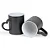 Caneca Mágica com Alça Coração Preta Fosca - Imagem 1