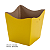 Cachepot Vintage - Cor: Amarelo - Imagem 1