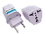 KIT 2 PEÇAS | Adaptador Europeu - Conector Universal para Viagens - Imagem 1