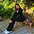 TRIJUNTO CROPPED CALÇA FLARE E JAQUETA PRETO - Imagem 2