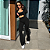 TRIJUNTO CROPPED CALÇA FLARE E JAQUETA PRETO - Imagem 1