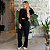 CONJUNTO CINTIA MOLETOM PRETO - Imagem 1